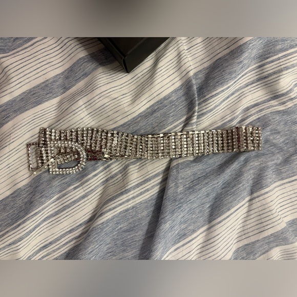 Silver Rhinestone Belt - Picture 2 of 4